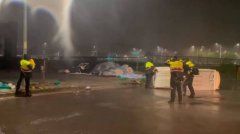 台风丹娜丝登陆引发台湾土